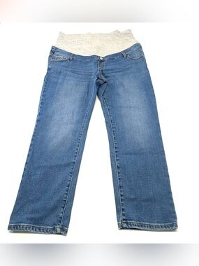 Thyme Maternity Over-the-Belly Straight Leg Jeans - Size XXL (EUC)